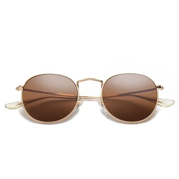 Vīriešu retro klasiskā zīmola dizainera briļļu metāla rāmja UV aizsardzības saulesbrilles sievietēm, Ml3447 3548 kaste_voghion.com