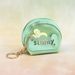 New Mini Semicircle Coin Purse Cute Portable Pendant Macaron Color PVC Keychain Chain Bag_voghion.com