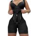 large size fat woman zipper button crotch design one piece tights abdomen buttocks body shaping clothes_voghion.com