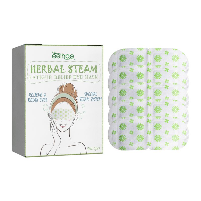 EELHOE Herbal Steam Fatigue Relief Eye Mask, Relieve Eye Strain And Eye Discomfort Herbal Essence Hot Compress Eye Mask_voghion.com