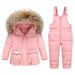 Premium Kids' Winter Snowsuit Set – Insulated Hooded Puffer Jacket & Pants (90% White Duck Down, Water-Resistant, Unisex 3-8Yrs, EU/US Style)_voghion.com