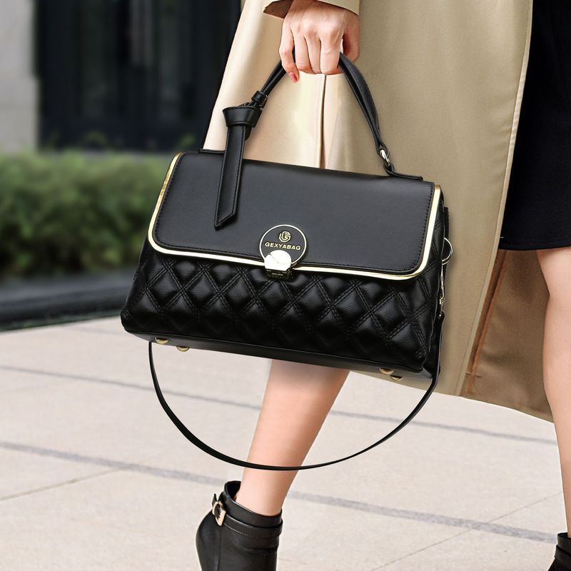 Borse borse a tracolla da donna di fascia alta borse da donna con motivo a rombi di grande capacità borse a tracolla versatili da donna primaverili_voghion.com