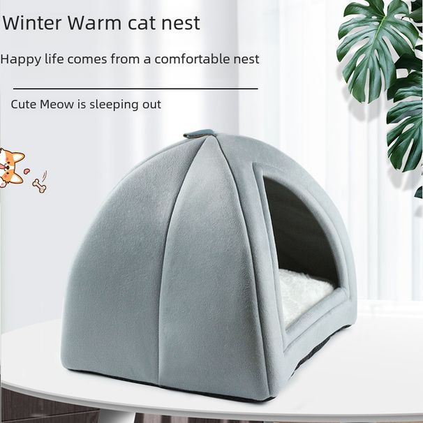 Pet Cat Nest Four Seasons Universal Cat Nest Dog Nest Comfortable Soft Pet Nest Pet Bed Detachable and Washable Cat House_voghion.com