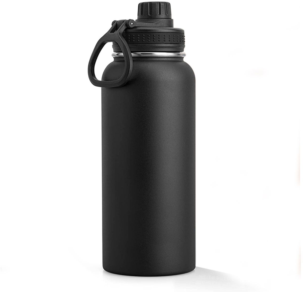 Isolerad vattenflaska, 1000 ml 32 oz rostfritt stål, dubbelväggig vakuumflaska med bred mun och läckagesäkert lock_voghion.com