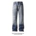 Men's Clothing Autumn Niche Design Pants Cat Whisker Faded Jeans - Retro American Straight Leg With Subtle Flare For Autumn (Black & Blue, 7 Sizes)_voghion.com