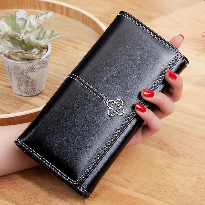 Frauen Leder Brieftasche Frau Lange Brieftaschen Mode Frauen Geldbörsen Geld Taschen 2022 Handtaschen Frauen Geldbörse Karten Halter_voghion.com
