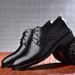 New High quality gentlemen's business casual leather formal shoes, pointed low top shoes_voghion.com