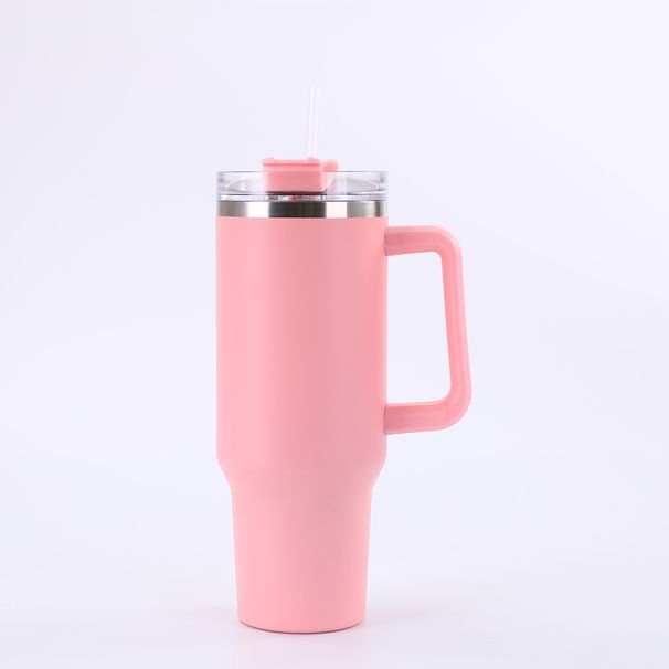 Kelímek do auta s rukojetí 40 oz, zesílený nerezový kelímek s ledem a brčkem do auta_voghion.com