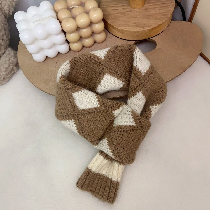 Bufanda marrón para perro, osito de peluche, bichón, schnauzer, bulldog francés, gato, mascota, otoño e invierno, cálida, funda para el cuello, novedad de 2024_voghion.com