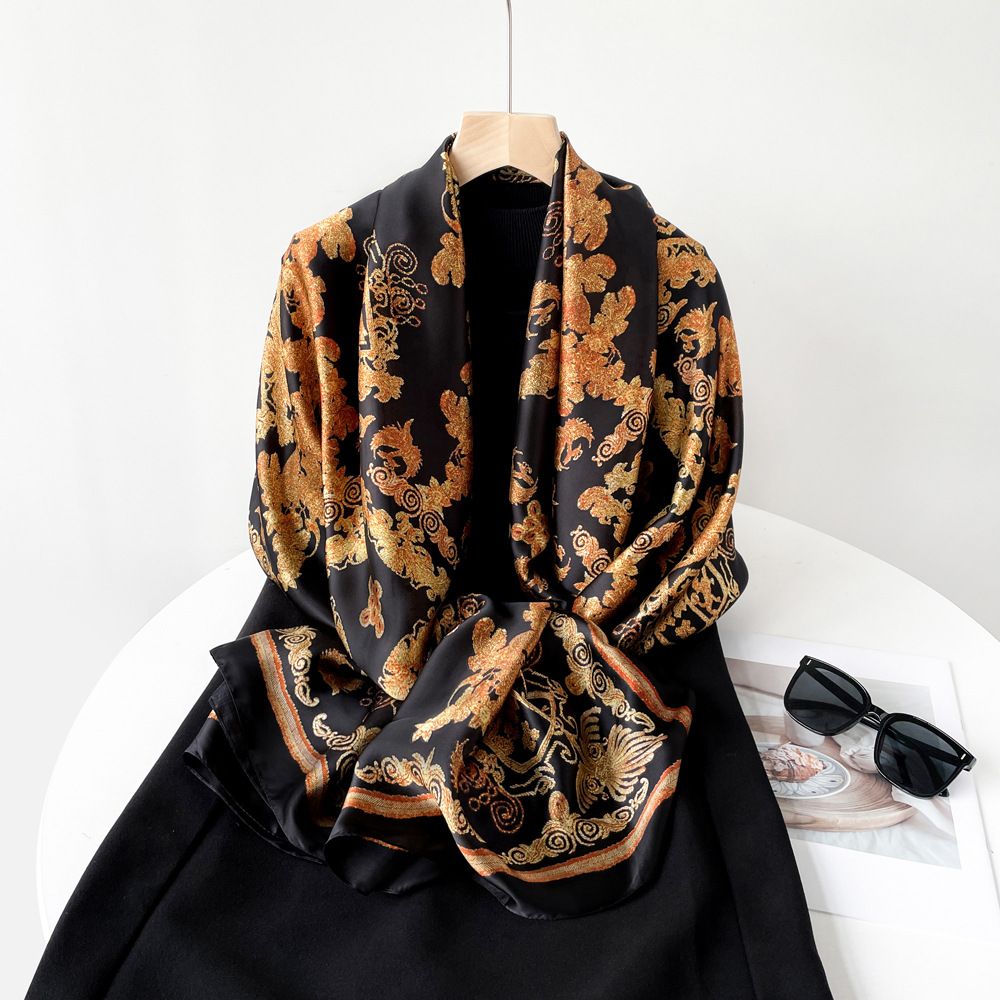 180 * 90 medium long with artistic high-end feel, shawl, breathable and sunscreen scarf_voghion.com