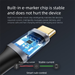 3C Digital Dual-Head Type-E Data Cable Chip Mark PD100W 5A Braided USB 3.1 Fast Charging_voghion.com