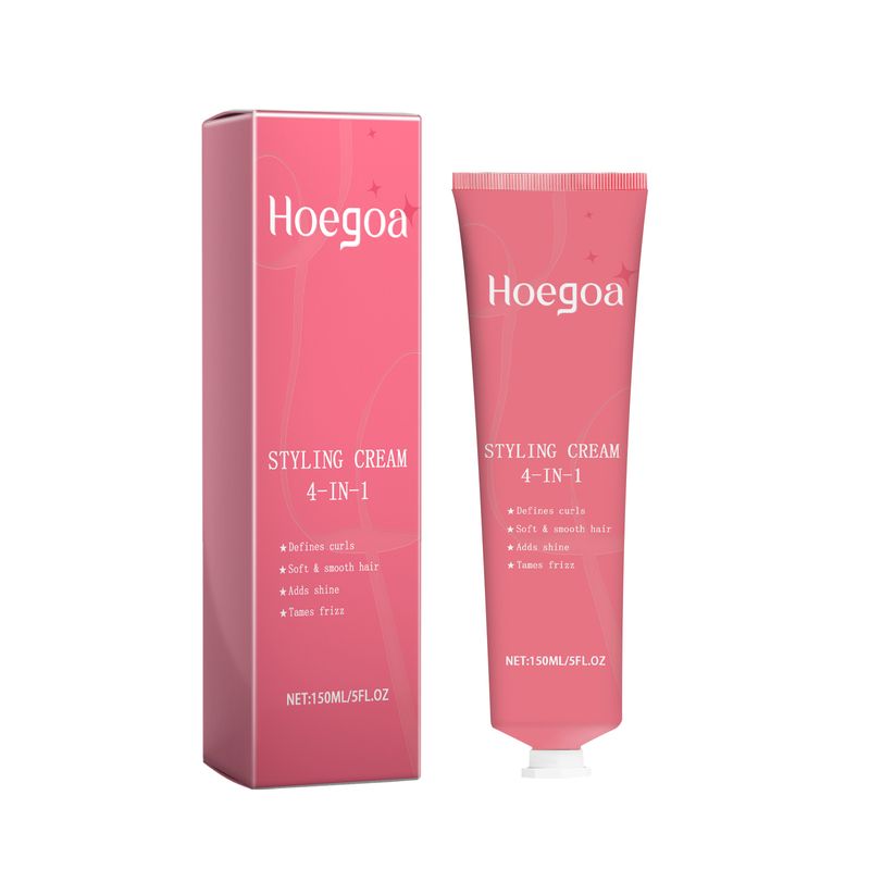 Hoegoa 4-in-1 curling cream hair shaping maintenance natural, soft, light and moisturizing essence elastin_voghion.com