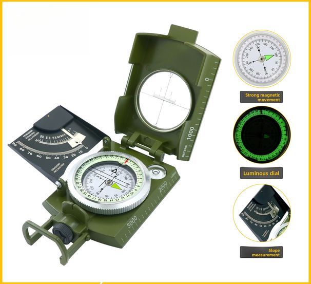 English K4074 High Precision Professional Outdoor Multi-Function Accurate Geological Compass Tactical North Finder_voghion.com