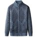 Suéter informal de terciopelo con cuello alto para hombre: chaqueta gruesa de invierno para otoño e invierno, suave y cálida, elegante._voghion.com