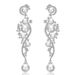 1 par de pendientes largos de perlas y flores de cristal austriaco para mujer, pendientes colgantes de araña para boda, joyería de fiesta, regalo_voghion.com