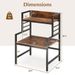 With Stand And Heavyduty Frame Microwave Open Shelves Metal 2 3Tier_voghion.com