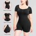 Taillenbodysuit für Damen, Oberbekleidung für Erwachsene, körperformender Bodysuit, Kurzarmbodysuit, Hüftlift-Bodysuit_voghion.com