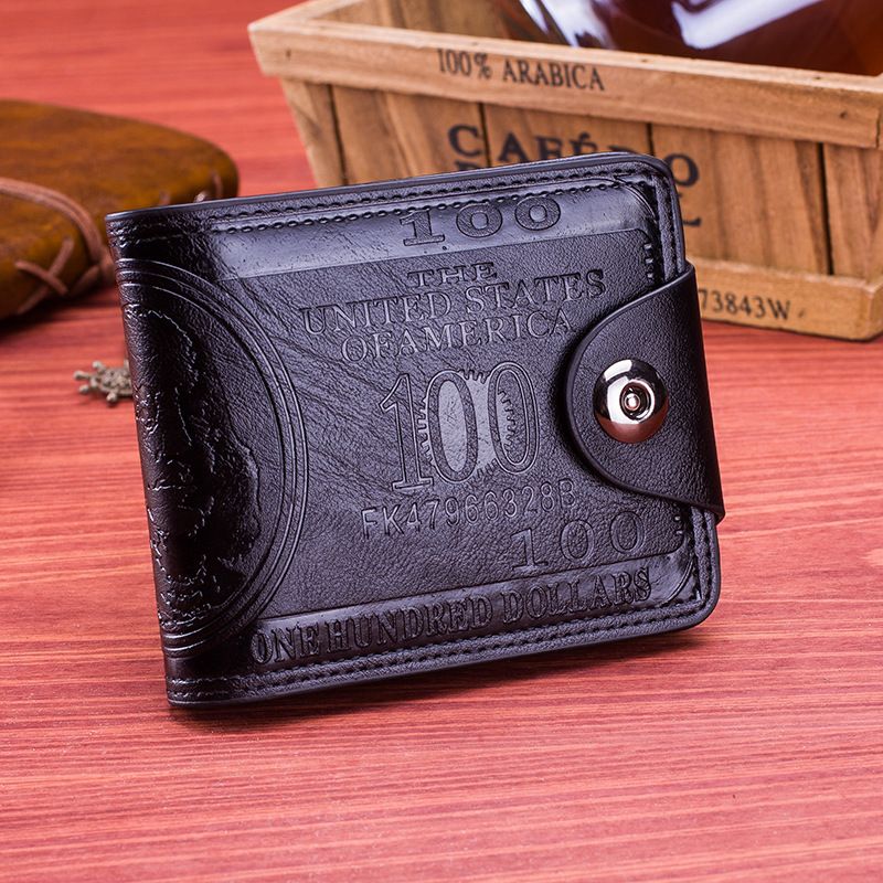 Neu Leder Männer Dollar Preis Brieftasche Casual Kupplung Geld Geldbörse Tasche Kreditkarte Halter Mode billetera_voghion.com