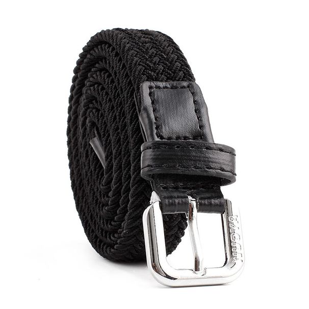 Men's Belts Thin Woven Belt, Elastic Elastic Casual Trouser Belt Student Trendy Parent Child Suit Canvas Belt_voghion.com