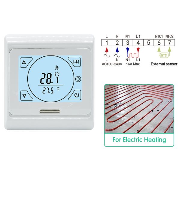 Έξυπνος θερμοστάτης WiFi ή θέρμανσης Tuya Τηλεχειριστήριο θερμοκρασίας για λέβητα αερίου/ηλεκτρικού ρεύματος/νερού, Φωνητική Alexa Google_voghion.com