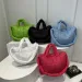 Women Puffer Tote Handbag Large Capacity Casual Padded Solid Color Quilted Top Handle Ladies Commute Bag 240820_voghion.com