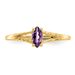 10k Polished Genuine Amethyst Birthstone Ring_voghion.com