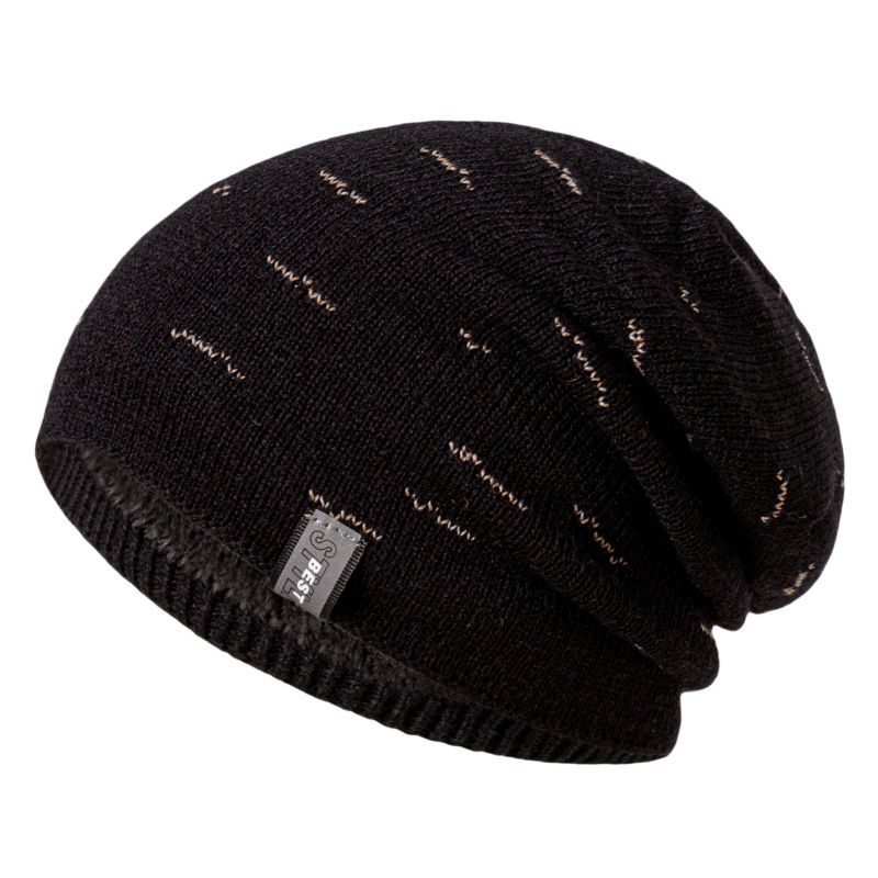 New plush woolen men, versatile in winter, thick and warm, large head knitted hat for women_voghion.com