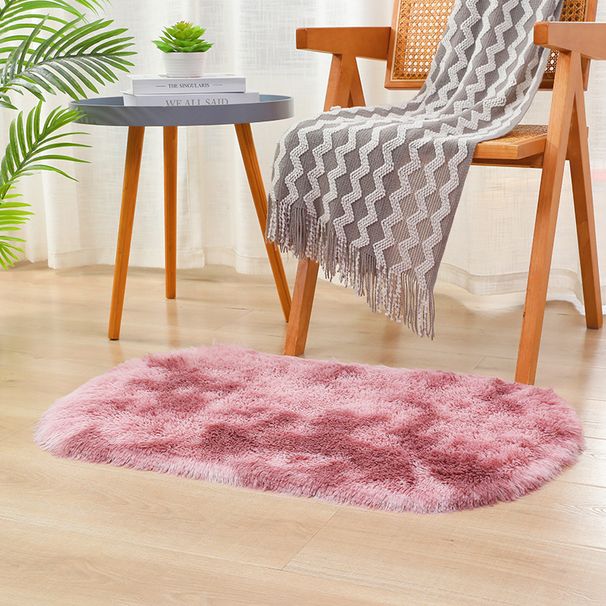 Moderner Teppich aus Polyester-Mischgewebe – Handgefertigter ovaler Teppich für Wohn- und Schlafzimmer (rutschfest, pflegeleicht, 9 Größen, minimalistisches Design)_voghion.com