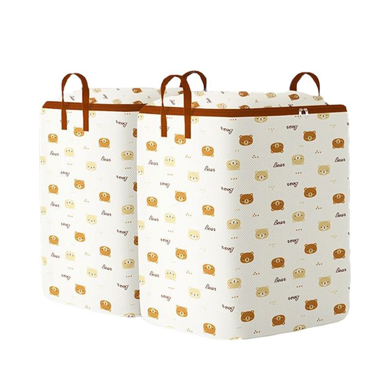 Large Storage Baskets With Covers - Dustproof Organizers For Moving/Home, Thick Fabric_voghion.com