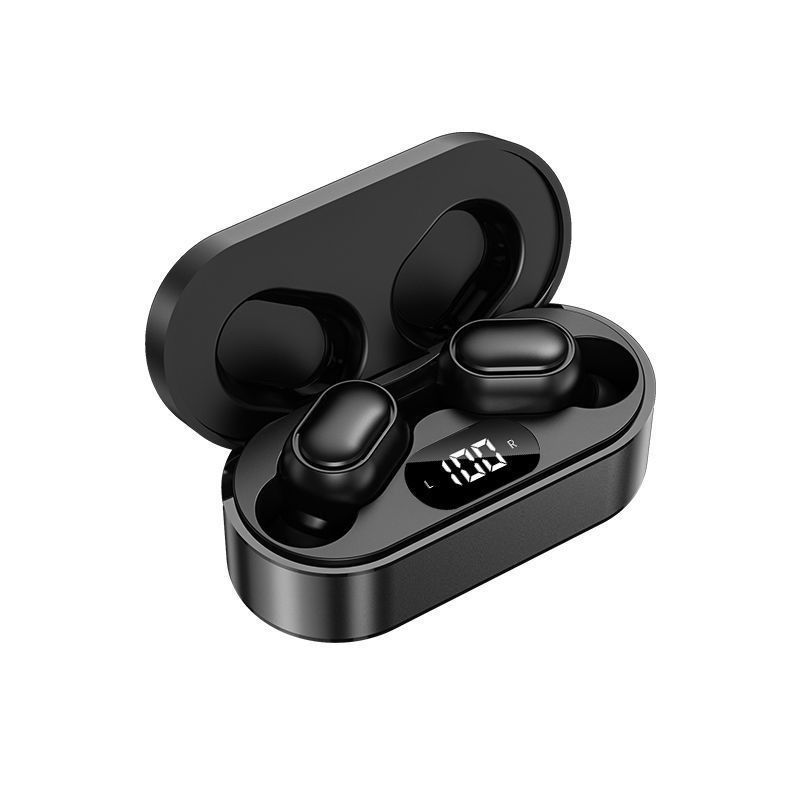 JS1 Bluetooth Headset Digital Display In-Ear Wireless Headset TWS Mini Headset Running Sports Cross-border English_voghion.com