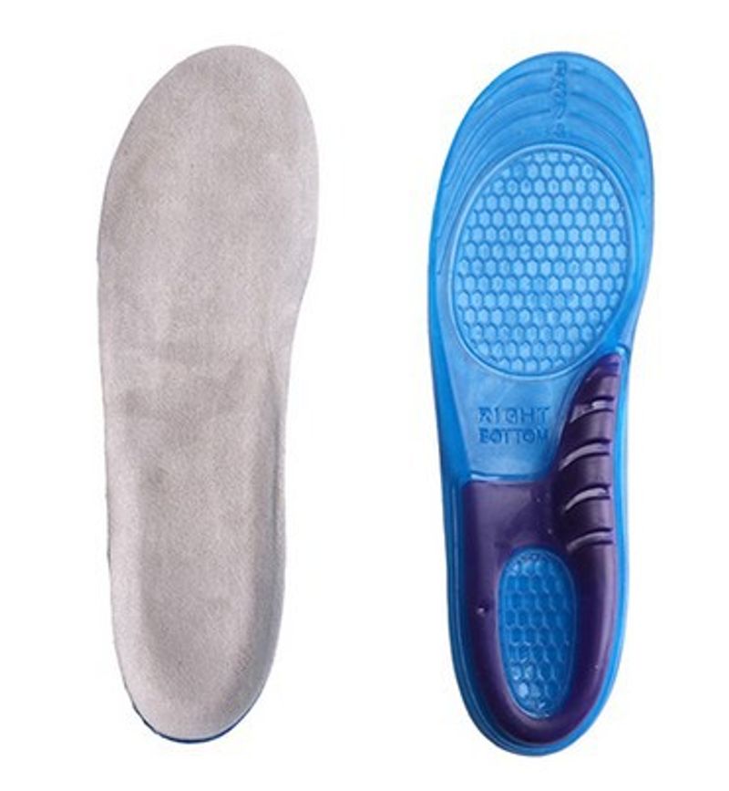 Thickened silicone high elasticity cushioning shock absorption health sports insoles men's and women's basketball running insoles_voghion.com