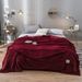 Flannel & Coral Fleece Throw Blanket - Office Nap Blanket & Kids Blanket For Air Conditioning_voghion.com