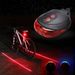 Kaou Mountain Bicycle Bike Cycle Rear Tail Warning Lamp 5 LED Light Flash Mode_voghion.com
