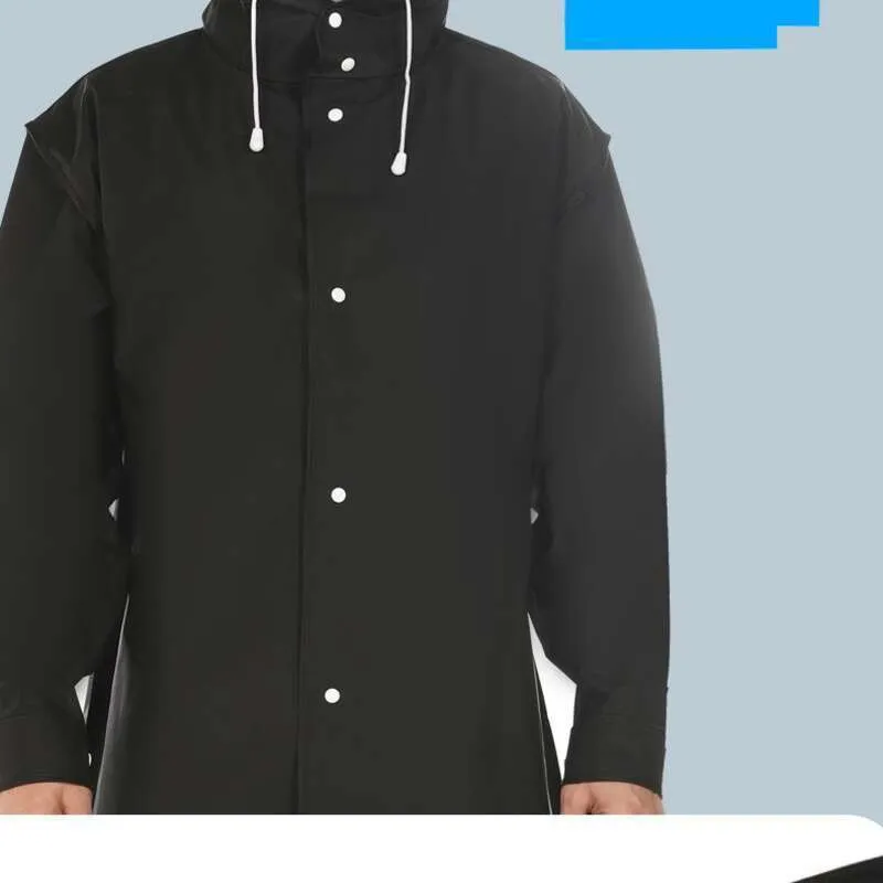 Shuquan Adult Waterproof Windbreaker For Men Women Outdoor Hiking Fishing Tourism Transparent Raincoat Long And Thick_voghion.com