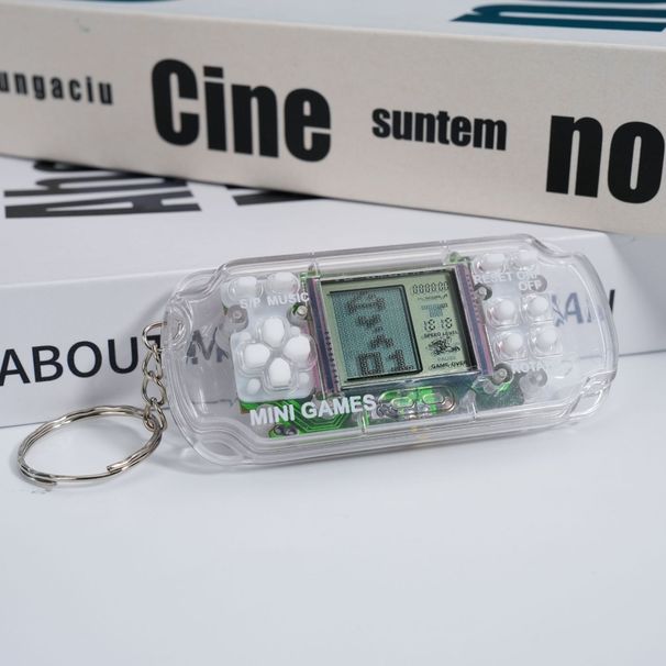 Mini Tetris Console di gioco portatile per bambini, simpatico giocattolo, portachiavi con ciondolo_voghion.com