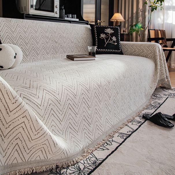 Capas de sofá têxteis para casa, para conjunto de sofá secional, capa de sofá com borla em forma de L, protetor de sofá lavável de chenille_voghion.com