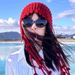Sichuan West Travel Red Hollow Beanie High-end Style Knitted Mountaineering Pullover Cold Hat For Women_voghion.com