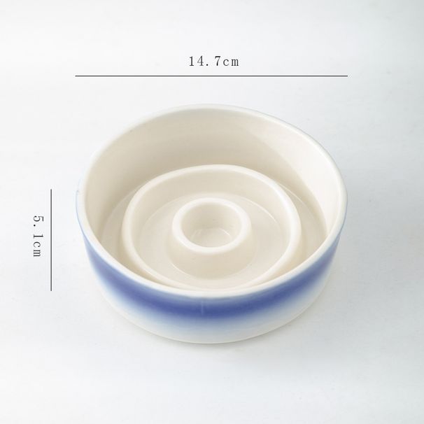 Shumen Einfacher, kreativer Keramik-Futternapf für Katzen und Hunde, Futterverlangsamung, Anti-Aging-Produkt für Haustiere_voghion.com