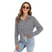 Verve Damen Frühling und Herbst Plaid Lose Casual Langarm Shirt mit Turn-Down-Kragen_voghion.com