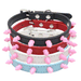Row Of Rivets Dog Super Cool Bite-Resistant Collar Pet Supplies_voghion.com