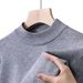 Pure Cross-Border Foreign Trade High-End Men's Sweater Half Turtleneck Long Sleeve Spring Autumn New Casual Versatile Base_voghion.com