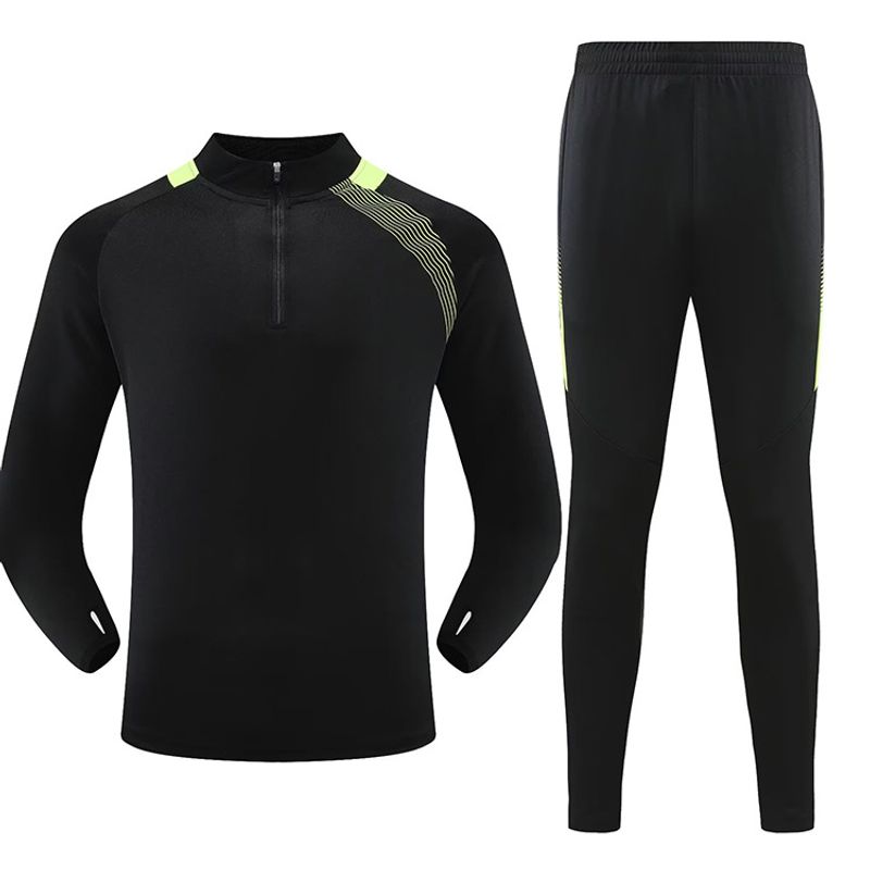 New football suit set with long sleeves sports running fitness, training clothes adults, elementary school students,_voghion.com