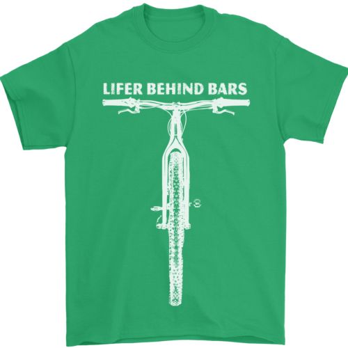 T-shirt da uomo divertente Lifer Behind Bars Cycling Cyclist 100% cotone_voghion.com