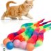 New Pet Elastic Caterpillar Jumping Ball Teaser Wand Cat Self-Entertainment Toy_voghion.com