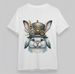 Women's Steampunk Rabbit Red Ball Cap T-Shirt White Short Plus Size Cotton_voghion.com