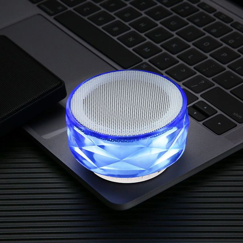 Colorful Light Wireless Bluetooth Mini Card Slot Subwoofer Portable Phone Computer Small Speaker_voghion.com
