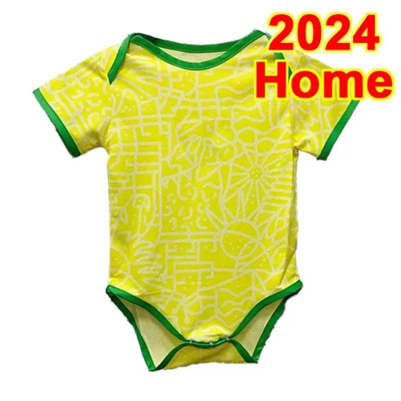2024 BRASILIEN Babykläder Fotbollströjor Landslaget RICHARLISON VINI JR DANILO BREMER L.PAQUETA Hemma Borta Fotboll_voghion.com