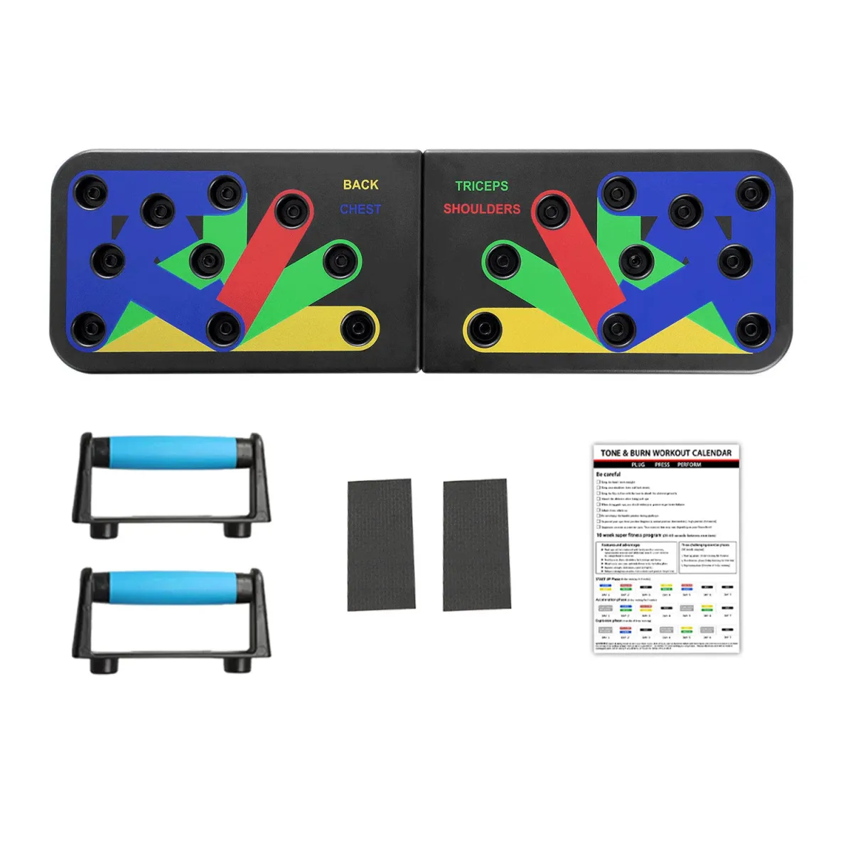 9 in 1 Push Up Stand for Men's Home Exercise Abdominal Chest Waist Muscle Exercise Fitness Equipment Push Up Training Board_voghion.com