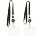 PVC Waterproof ID Card Holder ID Lanyard Easy To Pull Buckle Retractable Easy To Pull Badge Buckle_voghion.com