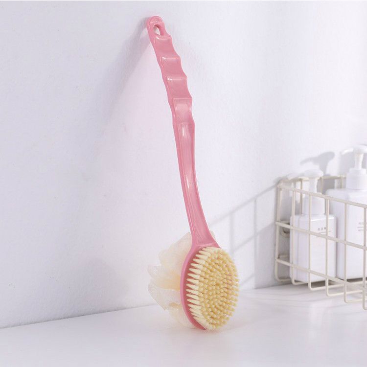 Double-sided Back Rub Bath Brush, Soft-bristled Bath Brush, Long Handle Does Not Ask People To Rub Mud, Bath Brush Can Be Hung With Bath Flower Bath_voghion.com